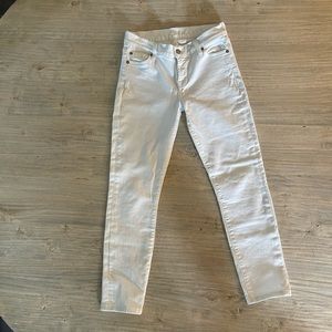 7 For All Mankind White Jeans